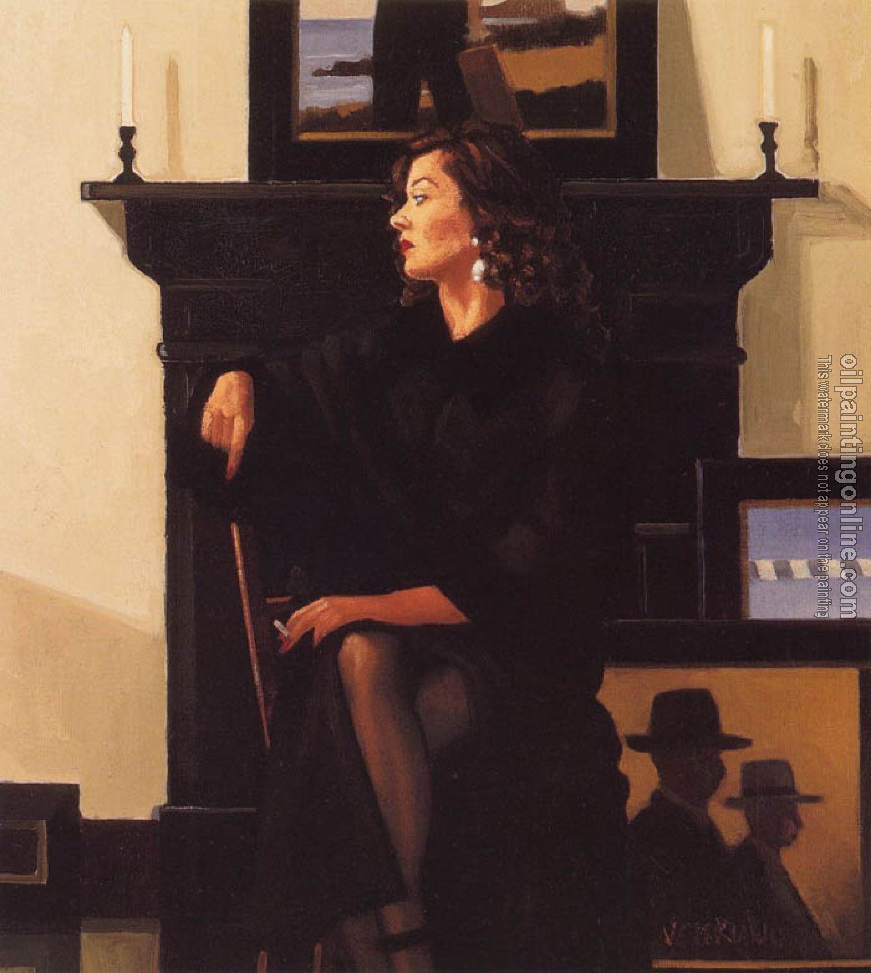 Jack Vettriano - Model In Black